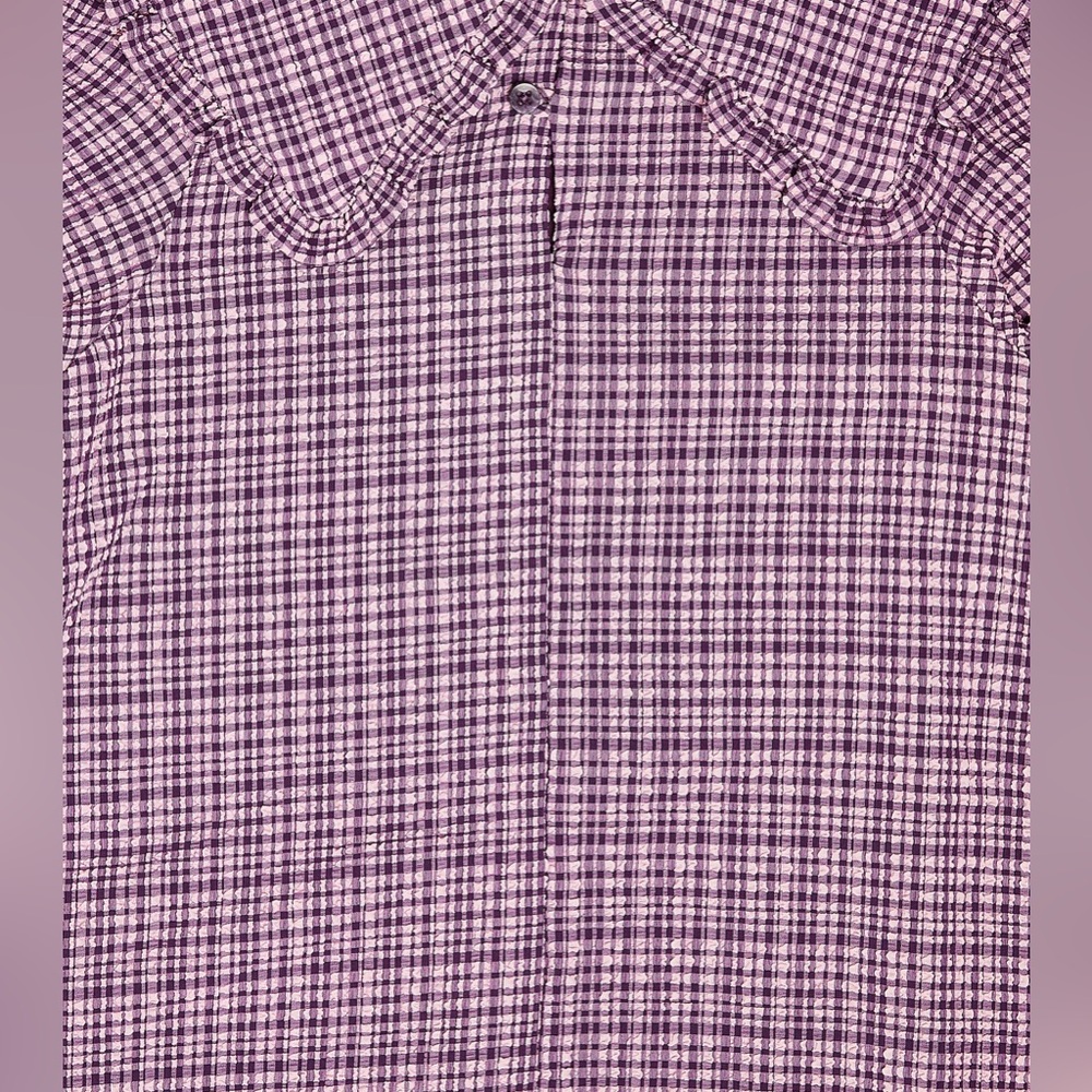 The New Society Girls Anabella Check Dress 16 Sheersucker Peter Pan Collar Pink - Picture 3 of 13